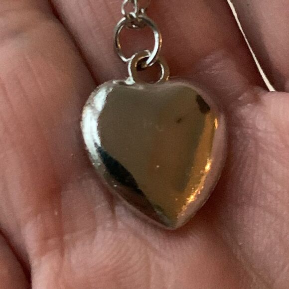 Fun Color-Changing Mood Heart Pendant Necklace, Silver Chain - Retro Gift! NEW - Picture 7 of 10